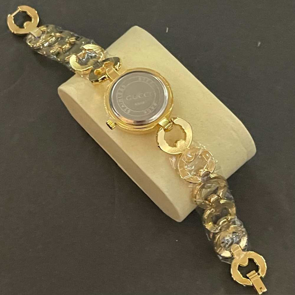 Women’s Fashion Gold Bracelet Watch Round Face Chain Strap - Picture 9 of 11